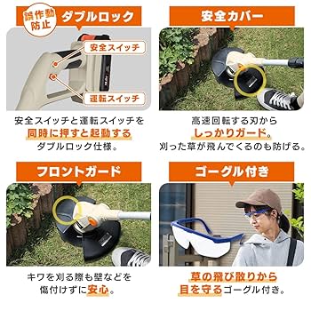 アイリスオーヤマ Amazon.co.jp: アイリスオーヤマ 充電式草刈機 160mm 18V 金属刃